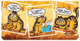 Garfield Vintage Leather Checkbook Cover