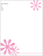 Flower Power Letterhead