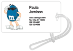 Blue M&M'S Luggage Tags
