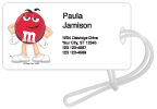 Red M&M'S Luggage Tags