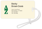 Delta Zeta Rectangle Luggage Tags