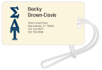 Sigma Delta Tau Rectangle Luggage Tags