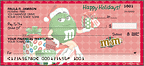 M&M's holiday personal checks