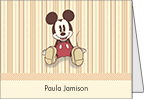 Mickey Sitting Folded Notes