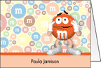 Worried Orange M&ms Folded Notes