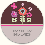 Almond Round Labels