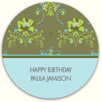 Delphine Round Labels