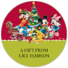 Mickey & Friends Holiday Gift Labels