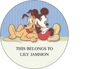 Classic Mickey Round Sheet Labels