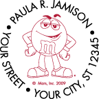 Red M&M'S Stamp