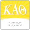 Kappa Alpha Theta Sorority Gift Labels
