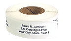Clear Roll Address Labels